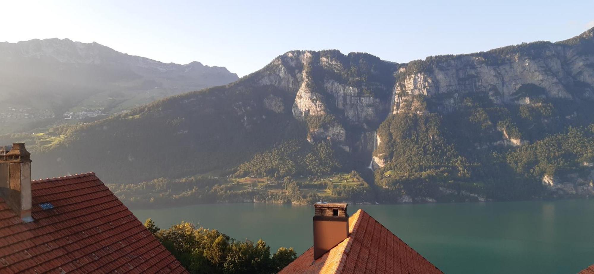 Apartment Panorama Am Walensee In Neubau-Villa Obstalden Extérieur photo